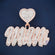 Personalized name letter two tone diamond vvs pendant Gurukrupa-Gems