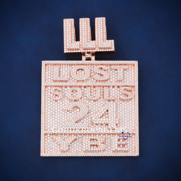 Premium Custom Letter Bail Design Iced Out HipHop Pendant Gurukrupa-Gems