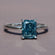 Radiant Cut Lab Made Diamond Solitaire Ring for proposal or party wear in 14 kt white gold-Gurukrupa-Gems