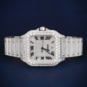 Regular roman dials fully iced out watches for sale Gurukrupa-Gems