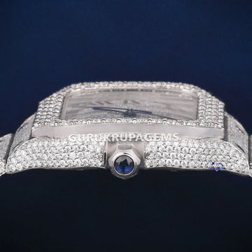 Regular roman dials fully iced out watches for sale Gurukrupa-Gems
