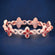 Infinity style green gemstone diamond clover bracelet Gurukrupa-Gems