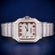 Two Tone Iced Out Diamond Watch with Multicolor Roman Numerical Dial and Custom Silver Rose Gold Color Bezel Watches (Copy) Gurukrupa-Gems