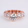 Rose gold 14kt lab grown diamond solitaire ring for men or women in vvs clarity round cut diamonds Gurukrupa-Gems