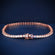 Rose gold VVS diamond 3 mm 7 inch tennis bracelet Gurukrupa-Gems