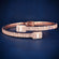Rose gold baguette diamond bracelet for women with sleek design and luxurious sparkle Gurukrupa-Gems