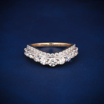 Round Cut Diamond Band For Women Anniversary Gift-Gurukrupa-Gems