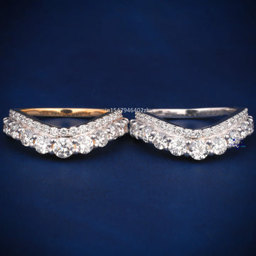 Round Cut Diamond Band For Women Anniversary Gift-Gurukrupa-Gems