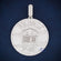 Round Cut VVS Clarity Stacked Designer Diamond Pendant - Gurukrupa-Gems