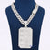 Round And Baguette Cut Lab Diamond Chain With Pendant In 14KT White Gold Gurukrupa-Gems