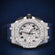 Rubber belt chronograph dial VVS pass tester diamond watch Gurukrupa-Gems