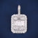 Simple casual wear round cut small size diamond pendant vvs clarity Gurukrupa-Gems