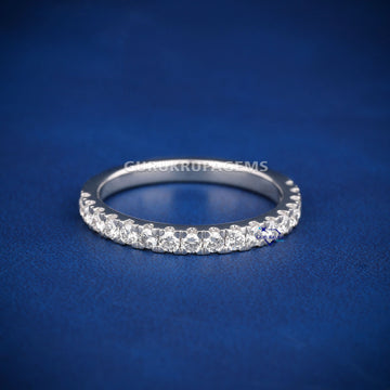 Simple single line diamond band ring for women Gurukrupa-Gems