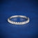 Simple single line diamond band ring for women Gurukrupa-Gems