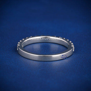 Simple single line diamond band ring for women Gurukrupa-Gems