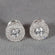 Simple yet Elegant 14 kt white gold lab grown solitaire studded diamond earring for engagement Gurukrupa-Gems