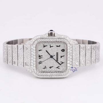 Simple yet classy diamond watch collection for men with rubber belt in lab grown diamond watch-Gurukrupa-Gems