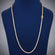 Single Line Round Diamond 3.2mm 925 Sterling Silver Tennis Neck Chain for Mens Gurukrupa-Gems