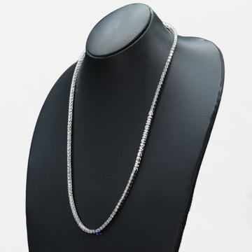 Skillfully designed to radiate opulence our mens hip-hop lab grown diamond tennis chain epitomizes luxury Gurukrupa-Gems