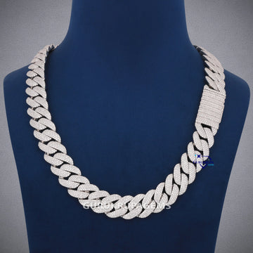 Small Round Cut Diamond Chain For Party Wear Gurukrupa-Gems