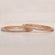 Sparkling Bangles to Adorn Your Wrist with 14 kt gold lab grown diamond bangles with vvs clarity diamonds Gurukrupa-Gems
