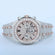 Stainless steel watch featuring three inner chronograph dials each with labgrown diamonds of VVS clarity Gurukrupa-Gems