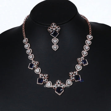 Step into the spotlight with 14kt gold lab grown diamond necklace for women with vvs clarity diamonds Gurukrupa-Gems