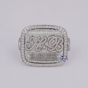Stunning fine jewelry custom hip hop ring crafted in 14kt white gold with labgrown diamonds Gurukrupa-Gems