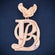 Stylish Eagle Letter Pendant VVS Diamond Custom Made - Gurukrupa-Gems