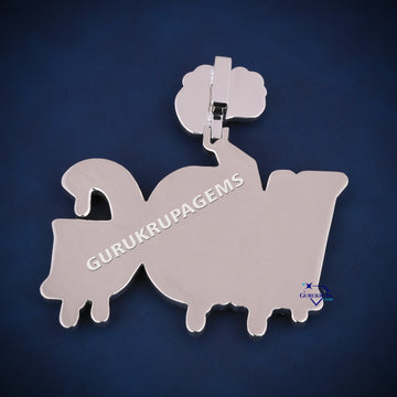Stylish letter pendant with baguette and round cut vvs quality grade Gurukrupa-Gems