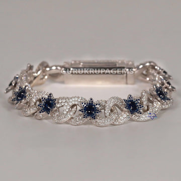 Trendy diamond bracelet in 14kt gold with VVS clarity and IGI certified lab grown diamonds Gurukrupa-Gems