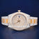 Two Tone Silver & Yellow Dial with Round and Baguette cut Bezel Fully Iced Out Customized Watch for Unisex in HipHop Luxury New Unique Watches Jweldim Jewels