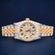 Two tone 36 mm stainless steel diamond watch Gurukrupa-Gems
