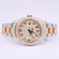 Two tone hip hop diamond watch for men women