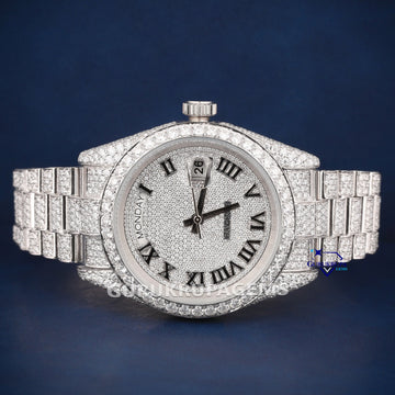Two tone roman dials buss down pass tester diamond watch (Copy) Gurukrupa-Gems