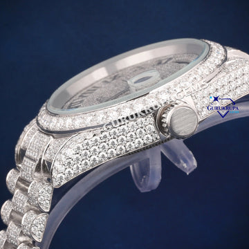 Two tone roman dials buss down pass tester diamond watch (Copy) Gurukrupa-Gems