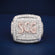 Two toned custom letter diamond ring VVS grade Gurukrupa-Gems