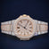 Two toned iced out hiphop diamond watch for men Gurukrupa-Gems