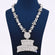 Unique Diamond Jewelry For Men Party Wear In 14KT White Gold Small Round Cut Diamond Gurukrupa-Gems