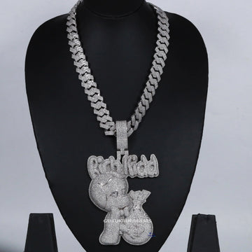 Unleash your radiance with our 14kt gold hip hop chain, boasting a captivating pendant and unmatched VVS clarity Gurukrupa-Gems
