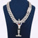VVS Clarity Round And Baguette Cut Diamond Chain With Pendant In 14KT Gold Gurukrupa-Gems