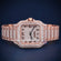 VVS pass tester fully rose gold hip hop arabic dial diamond watch Gurukrupa-Gems