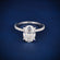 Valentine special oval proposal diamond ring for women Gurukrupa-Gems
