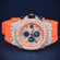 VVS clarity hip hop orange belt diamond watch Jweldim Jewels