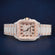 41 mm two tone arabic dial hip hop diamond watch Jweldim Jewels