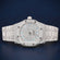 Fully Iced Out Arabic Numeral Watch for Men with Diamond Bezel and Custom Roman Style Dial Jweldim Jewels