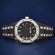 Luxury Black Diamond Iced Out Watch with Custom Silver Bezel for Unisex in Bold Hip Hop Look Jweldim Jewels