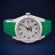 Customized Rubber belt branded diamond watch for luxury rolex with rubber strap watches Jweldim Jewels