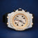Hot selling black strap diamond watch for men Jweldim Jewels