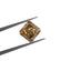 Vivid yellow Square radiant 2.90 ct lab grown loose diamond with vvs clarity-Gurukrupa-Gems